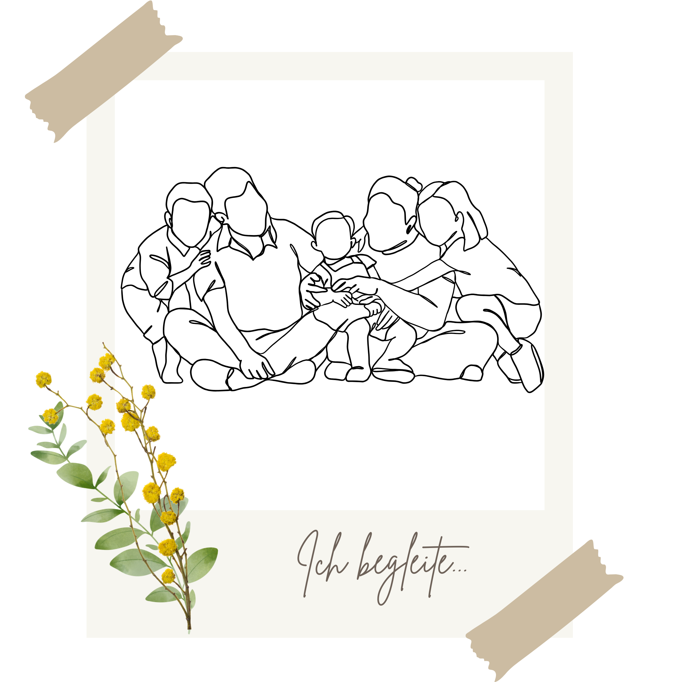 Gruppe Erwachsener mit Kindern sitzen gemeinsam auf dem Boden